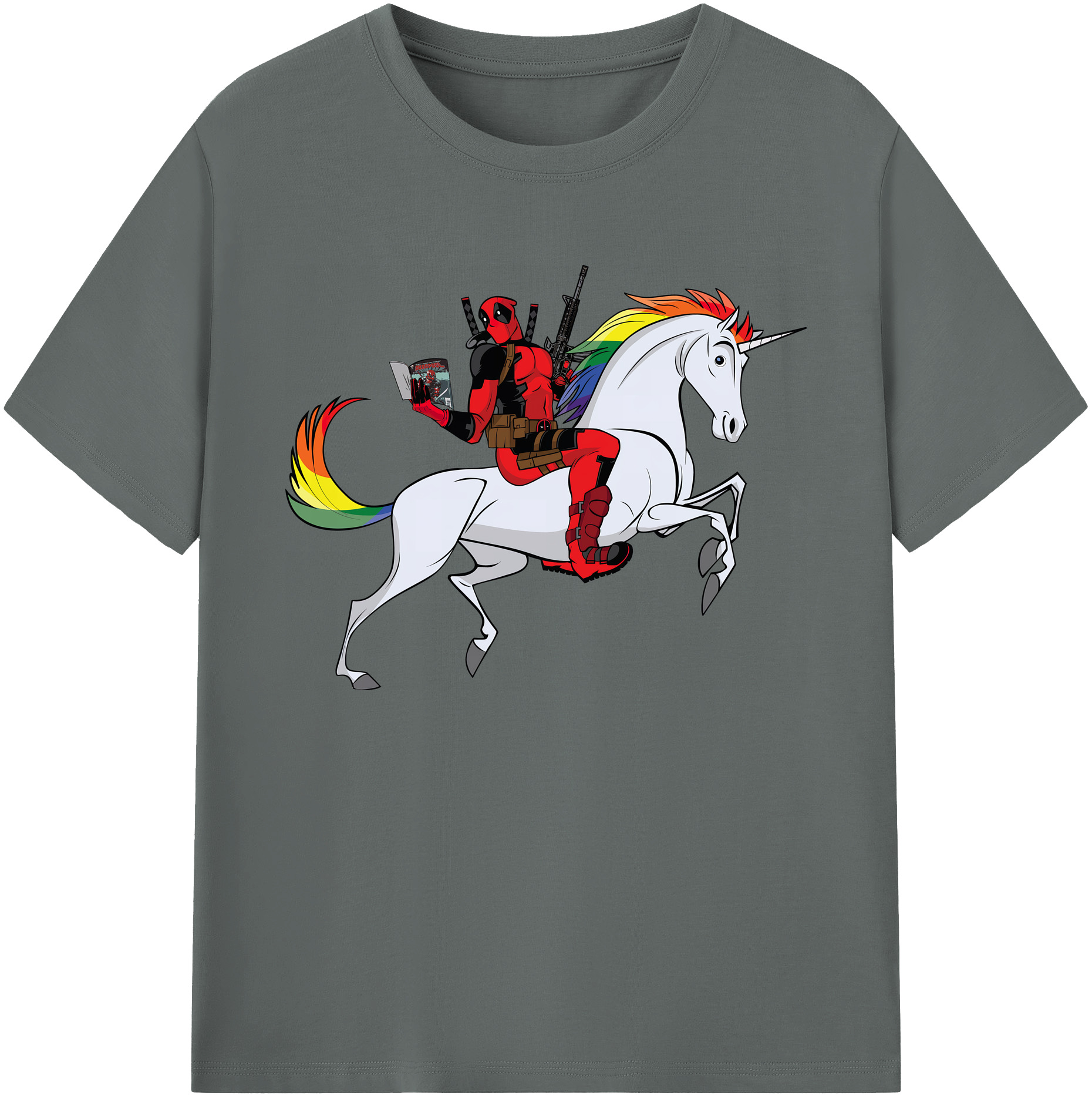 （画像用） Deadpool デッドプール 綿100％ メンズ半袖Tシャツ｜肌触りやわらか＆通気性